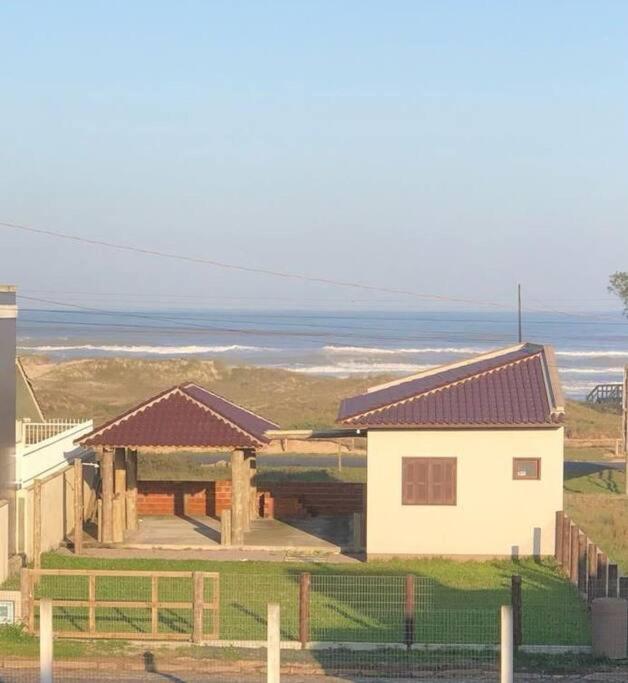 Casa Beira Mar Villa Balneario Gaivota Bagian luar foto
